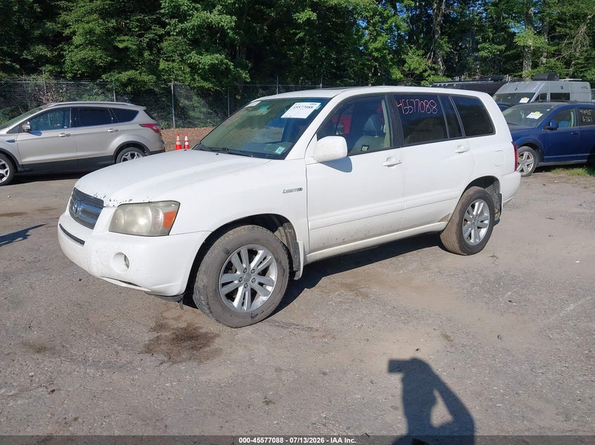2006 Toyota Highlander hybrid VIN JTEEW21A660007787 IAAI salvage auction — NORMAL WEAR, Enterprise Vehicles Clear Only (Pennsylvania), sold $275 on 2026-07-27 (photo 2)