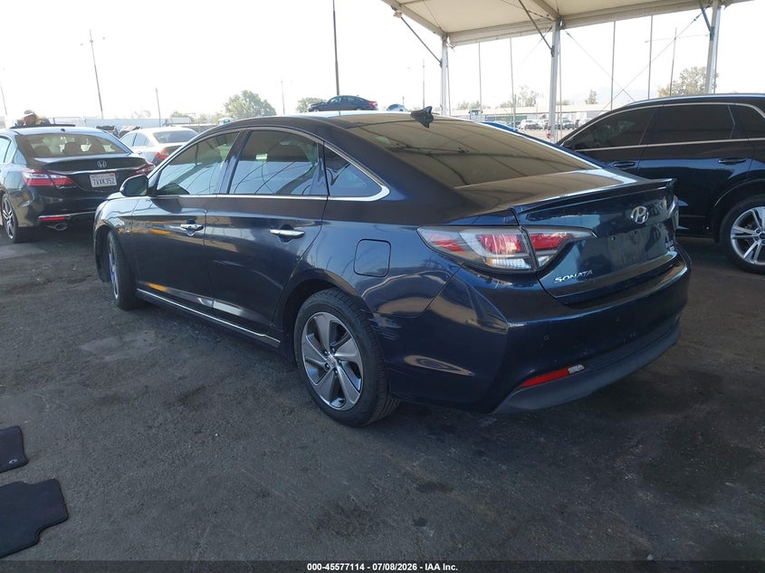2017 Hyundai Sonata VIN KMHE34L38HA077324 IAAI salvage auction — RIGHT SIDE, Salvage (California), sold $500 on 2026-07-28 (photo 3)