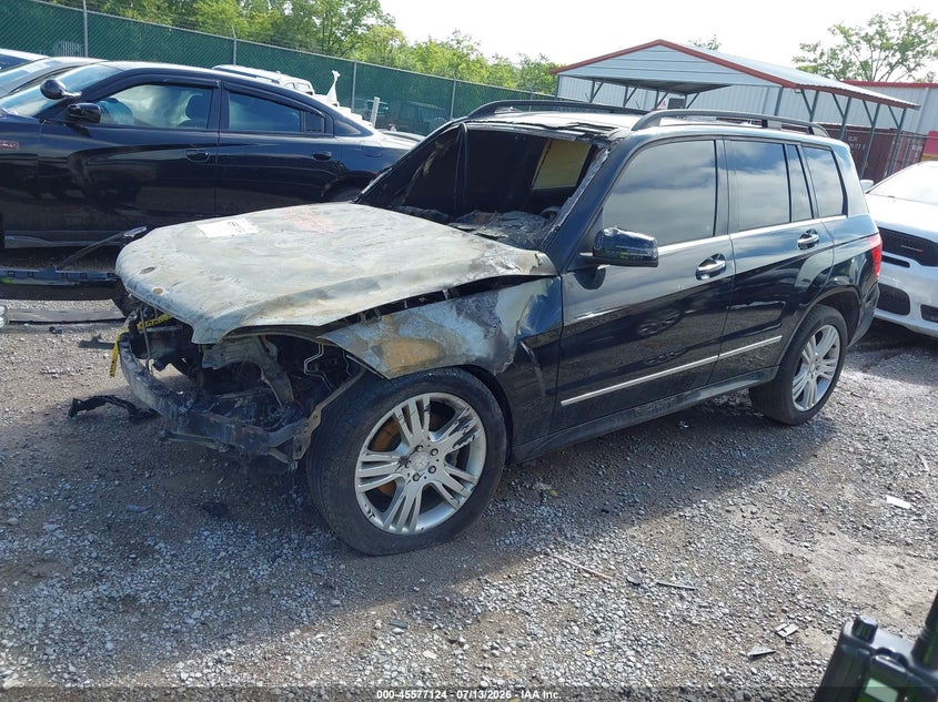 2015 Mercedes-benz Glk-klasse VIN WDCGG5HBXFG430528 IAAI salvage auction — EXTERIOR BURN, Salvage (Idaho), sold $375 on 2026-08-10 (photo 2)