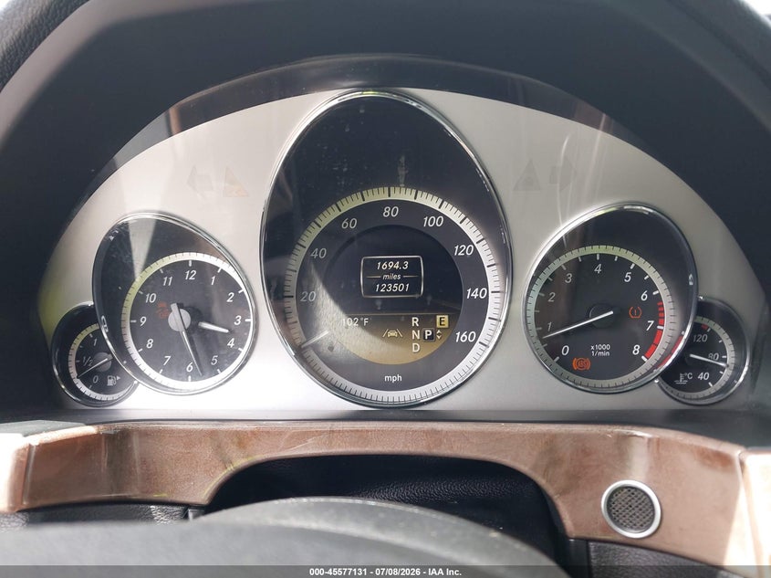 2012 Mercedes-benz E-klasse VIN WDDHF5KB1CA519303 IAAI salvage auction — REAR END, Rebuildable (Florida), sold $1,050 on 2026-07-20 (photo 7)