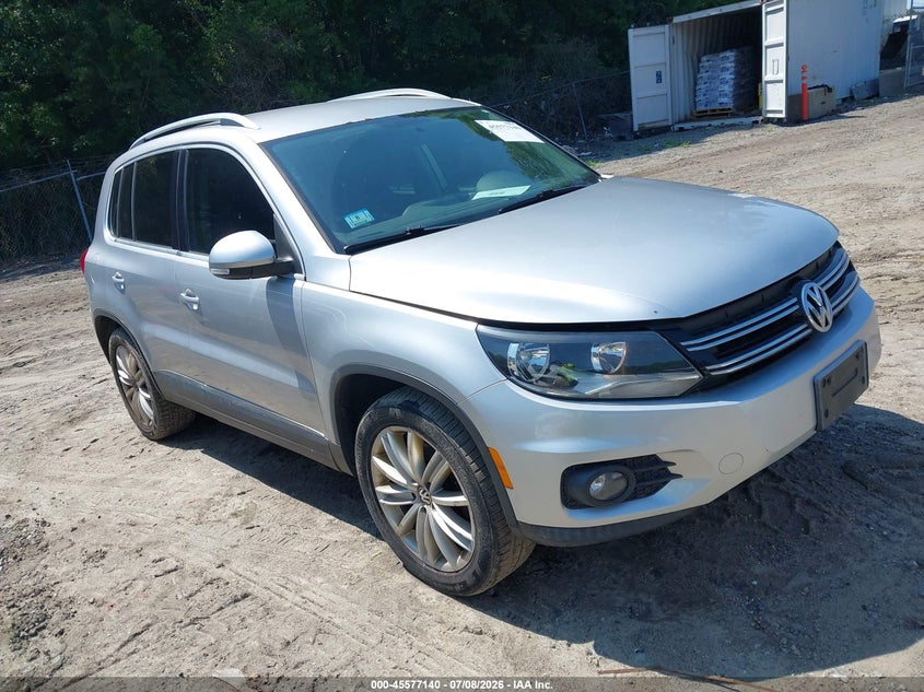 2012 Volkswagen Tiguan VIN WVGAV7AXXCW532315 IAAI salvage auction — REAR END, Clear (Massachusetts), sold $275 on 2026-07-18 (photo 1)