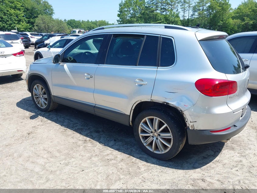 2012 Volkswagen Tiguan VIN WVGAV7AXXCW532315 IAAI salvage auction — REAR END, Clear (Massachusetts), sold $275 on 2026-07-18 (photo 3)
