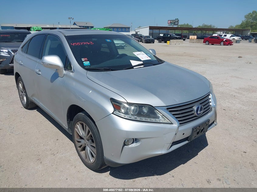 2013 Lexus Rx 450h VIN JTJZB1BA6D2412850 IAAI salvage auction — NORMAL WEAR, Original (Texas), sold $2,800 on 2026-07-15 (photo 1)