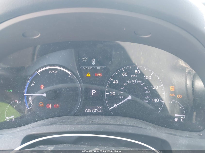 2013 Lexus Rx 450h VIN JTJZB1BA6D2412850 IAAI salvage auction — NORMAL WEAR, Original (Texas), sold $2,800 on 2026-07-15 (photo 7)