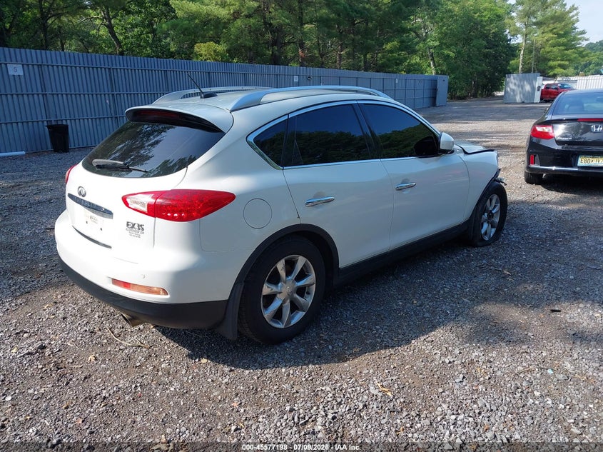 2008 Infiniti Ex35 VIN JNKAJ09F38M356308 IAAI salvage auction — FRONT END, Clear (New Jersey), sold $350 on 2026-07-22 (photo 4)