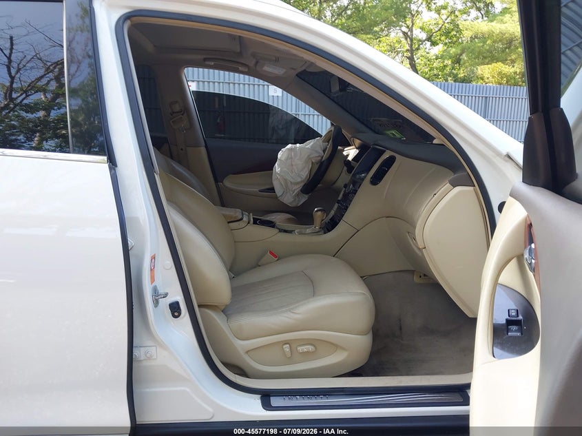 2008 Infiniti Ex35 VIN JNKAJ09F38M356308 IAAI salvage auction — FRONT END, Clear (New Jersey), sold $350 on 2026-07-22 (photo 5)