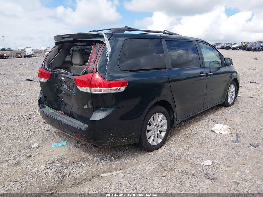 2011 Toyota Sienna VIN 5TDDK3DCXBS007331 IAAI salvage auction — FRONT END, Salvage (Tennessee), sold $1,050 on 2026-07-31 (photo 4)