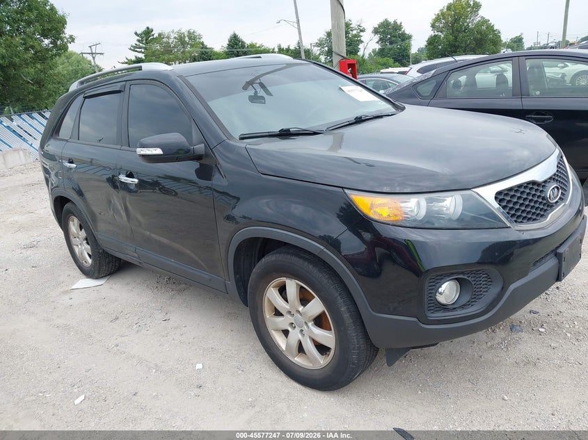 2013 Kia Sorento VIN 5XYKT3A61DG407054 IAAI salvage auction — NORMAL WEAR, Clear (Illinois), sold $425 on 2026-07-28 (photo 1)