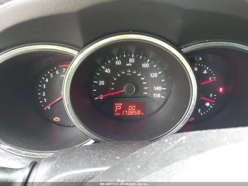 2013 Kia Sorento VIN 5XYKT3A61DG407054 IAAI salvage auction — NORMAL WEAR, Clear (Illinois), sold $425 on 2026-07-28 (photo 7)