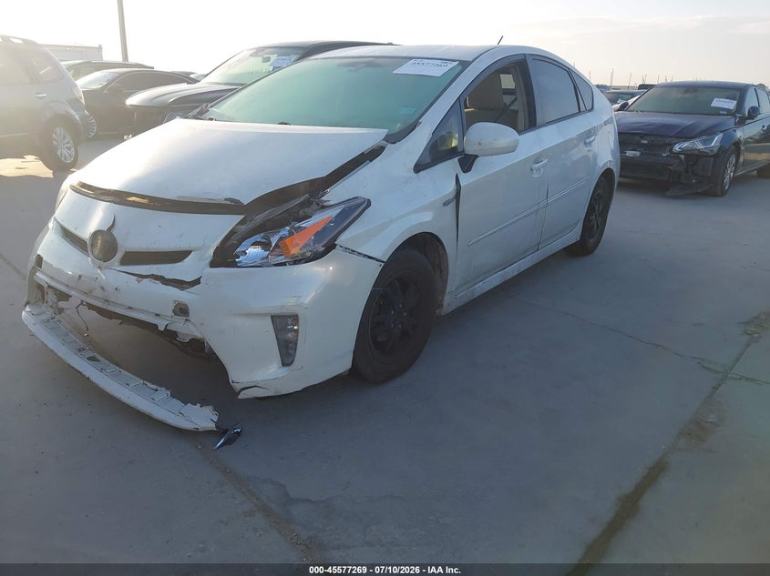 2012 Toyota Prius VIN JTDKN3DU8C5382567 IAAI salvage auction — NORMAL WEAR, Original (Texas), sold $25 on 2026-07-21 (photo 2)