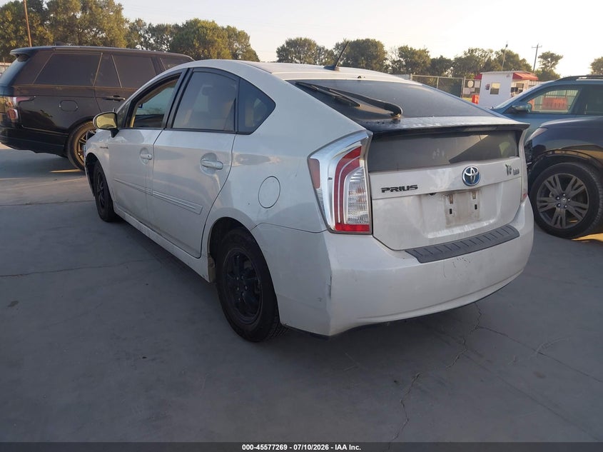 2012 Toyota Prius VIN JTDKN3DU8C5382567 IAAI salvage auction — NORMAL WEAR, Original (Texas), sold $25 on 2026-07-21 (photo 3)