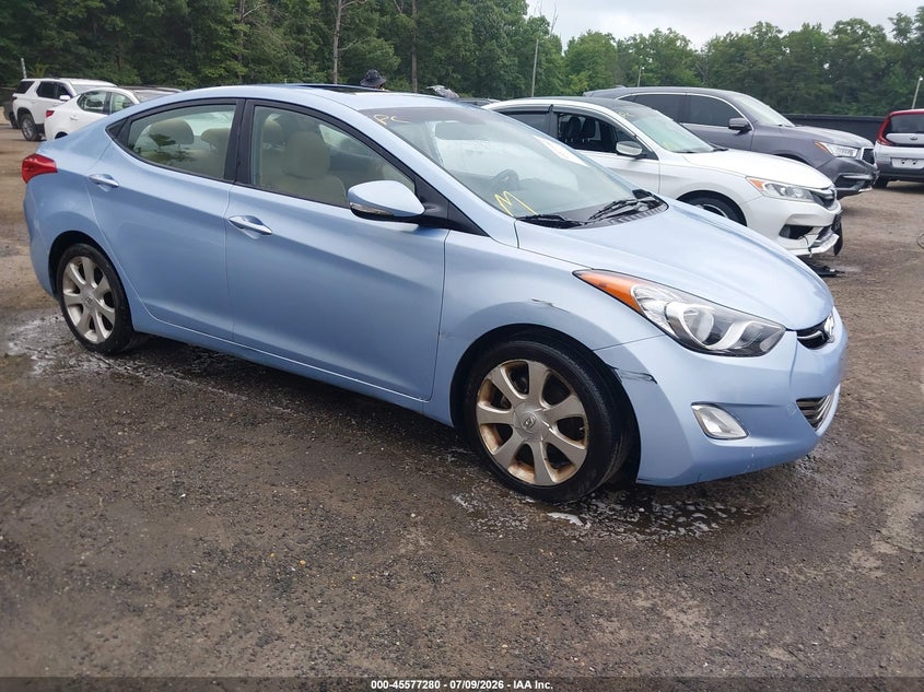 2012 Hyundai Elantra VIN KMHDH4AE9CU337612 IAAI salvage auction — THEFT, Salvage - Greater Than 75% (Maryland), sold $1,150 on 2026-07-26 (photo 1)