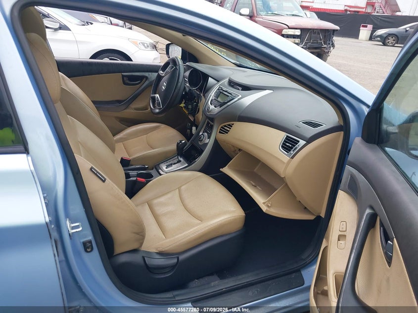 2012 Hyundai Elantra VIN KMHDH4AE9CU337612 IAAI salvage auction — THEFT, Salvage - Greater Than 75% (Maryland), sold $1,150 on 2026-07-26 (photo 5)