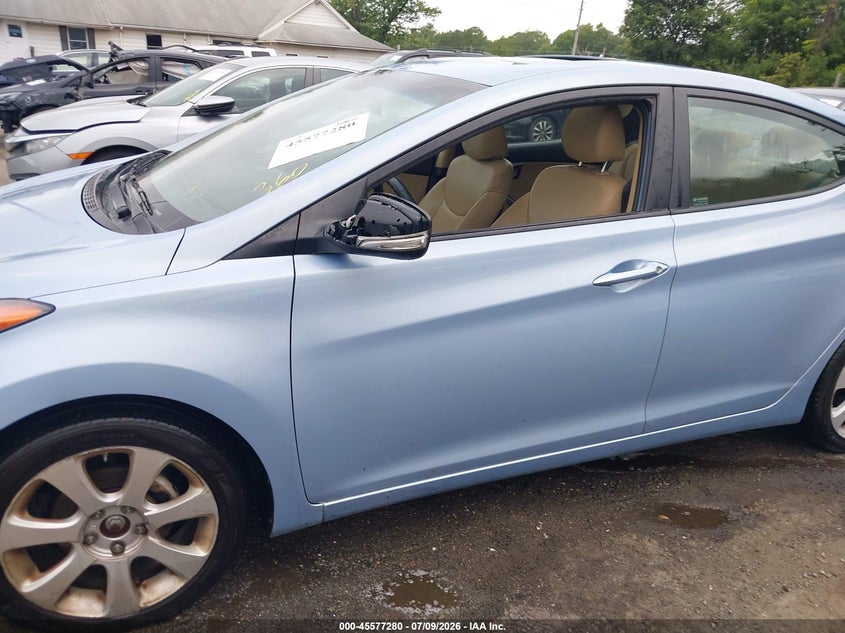 2012 Hyundai Elantra VIN KMHDH4AE9CU337612 IAAI salvage auction — THEFT, Salvage - Greater Than 75% (Maryland), sold $1,150 on 2026-07-26 (photo 6)