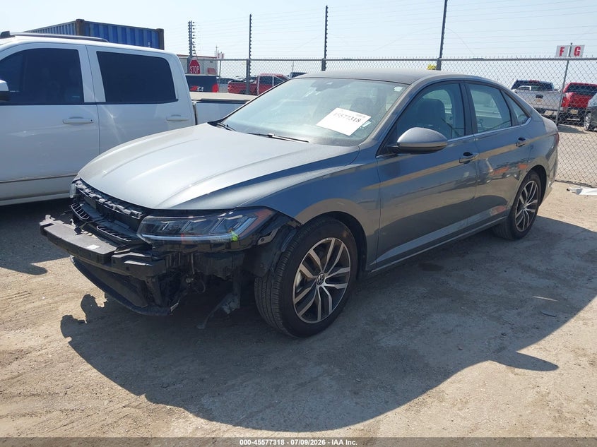 2025 Volkswagen Jetta VIN 3VW7X7BU0SM038151 IAAI salvage auction — UNDERCARRIAGE, Enterprise Vehicles Clear Only (Wisconsin), sold $8,100 on 2026-07-21 (photo 2)