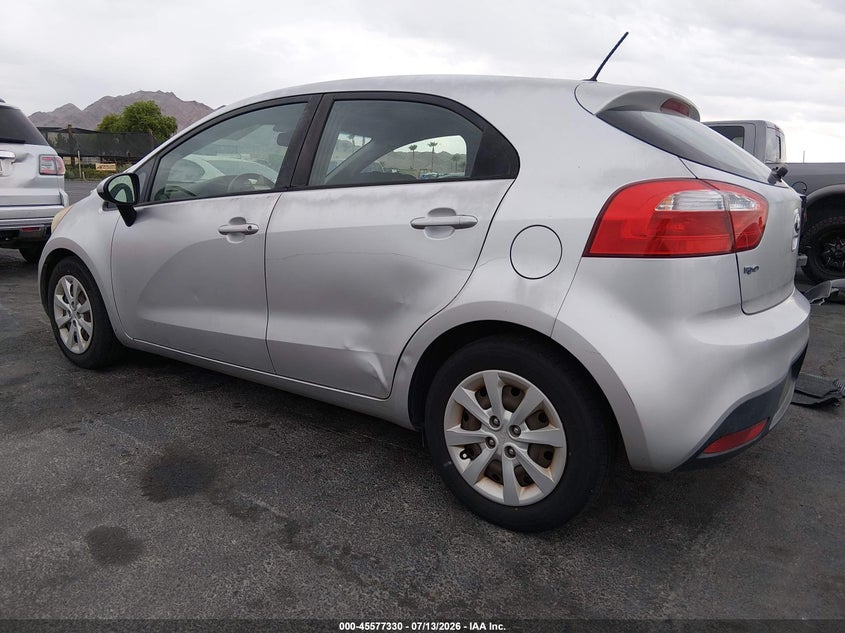 2015 Kia Rio VIN KNADM5A37F6509808 IAAI salvage auction — NORMAL WEAR, Clear (California), sold $600 on 2026-07-24 (photo 3)