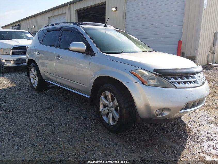 2006 Nissan Murano VIN JN8AZ08T26W403724 IAAI salvage auction — NORMAL WEAR, Clear (Alabama), sold $25 on 2026-07-20 (photo 1)