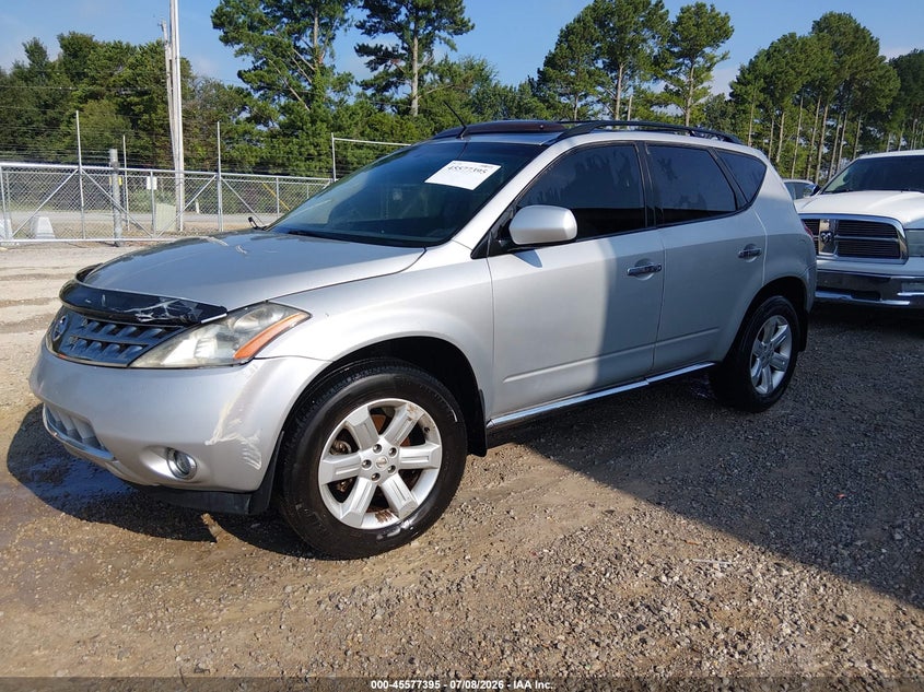 2006 Nissan Murano VIN JN8AZ08T26W403724 IAAI salvage auction — NORMAL WEAR, Clear (Alabama), sold $25 on 2026-07-20 (photo 2)