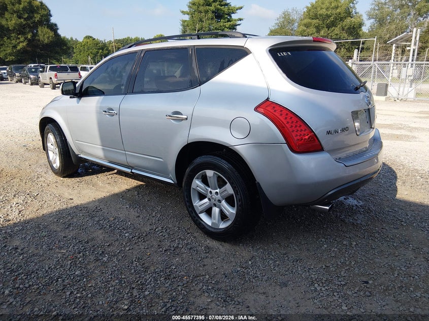 2006 Nissan Murano VIN JN8AZ08T26W403724 IAAI salvage auction — NORMAL WEAR, Clear (Alabama), sold $25 on 2026-07-20 (photo 3)