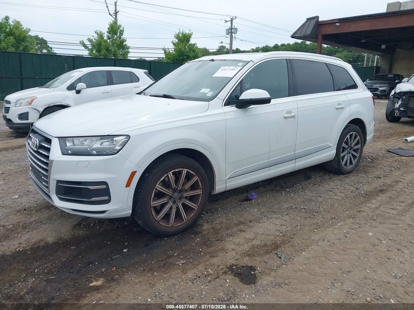 2019 Audi Q7 VIN WA1LHAF7XKD043038 IAAI salvage auction — FRONT END, Mv-907A (New York), sold $7,000 on 2026-07-28 (photo 2)