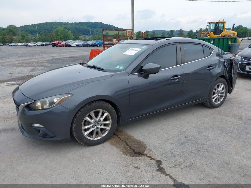 2015 Mazda 3 VIN JM1BM1V70F1263973 IAAI salvage auction — STORM DAMAGE, Salvage (Pennsylvania), sold $625 on 2026-07-29 (photo 2)