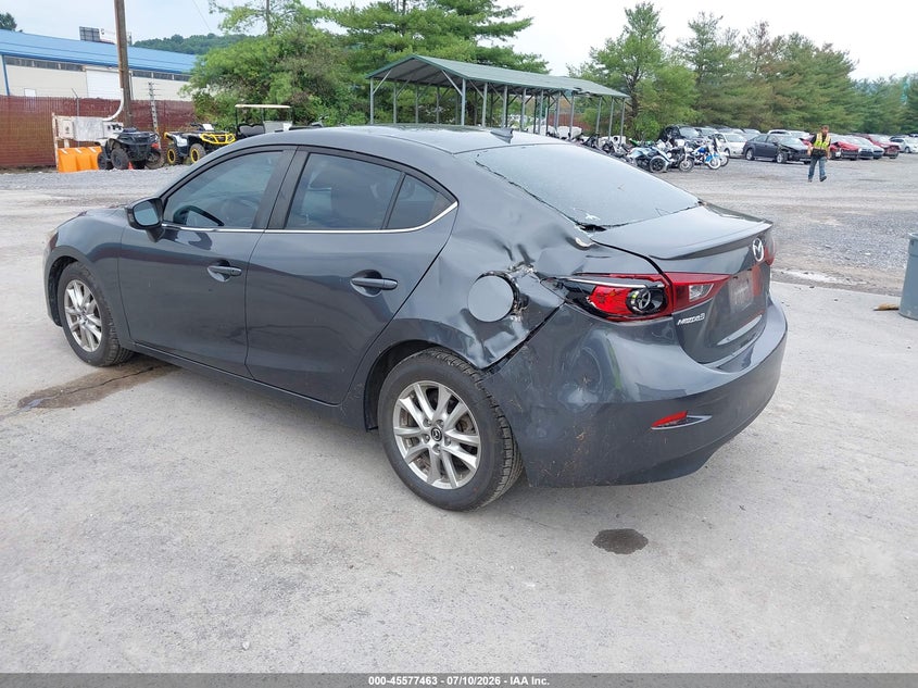 2015 Mazda 3 VIN JM1BM1V70F1263973 IAAI salvage auction — STORM DAMAGE, Salvage (Pennsylvania), sold $625 on 2026-07-29 (photo 3)