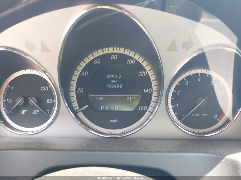 2011 Mercedes-benz C class VIN WDDGF8BB4BR152250 IAAI salvage auction — WATER/FLOOD, Salvage (Ohio), sold $300 on 2026-08-05 (photo 7)