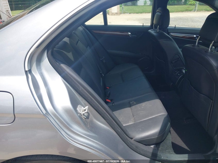 2011 Mercedes-benz C class VIN WDDGF8BB4BR152250 IAAI salvage auction — WATER/FLOOD, Salvage (Ohio), sold $300 on 2026-08-05 (photo 8)