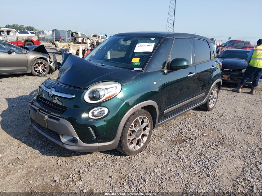 2014 Fiat 500l VIN ZFBCFADH1EZ014013 IAAI salvage auction — FRONT END, Clear (Arkansas), sold $950 on 2026-08-05 (photo 2)