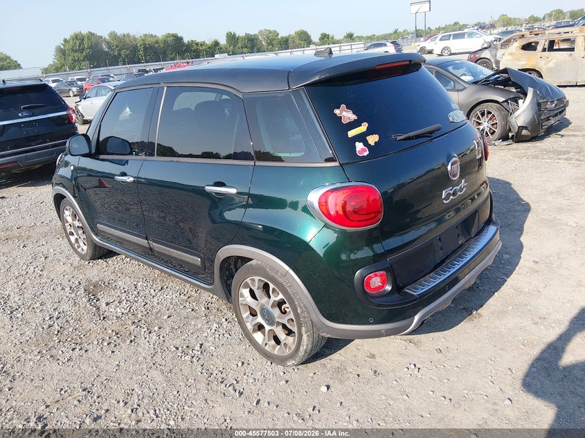 2014 Fiat 500l VIN ZFBCFADH1EZ014013 IAAI salvage auction — FRONT END, Clear (Arkansas), sold $950 on 2026-08-05 (photo 3)