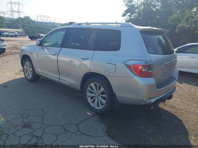 2010 Toyota Highlander hybrid VIN JTEBW3EH1A2047269 IAAI salvage auction — NORMAL WEAR, Clear (Pennsylvania), sold $725 on 2026-07-24 (photo 3)