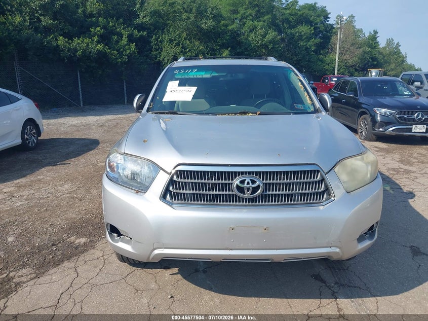 2010 Toyota Highlander hybrid VIN JTEBW3EH1A2047269 IAAI salvage auction — NORMAL WEAR, Clear (Pennsylvania), sold $725 on 2026-07-24 (photo 6)