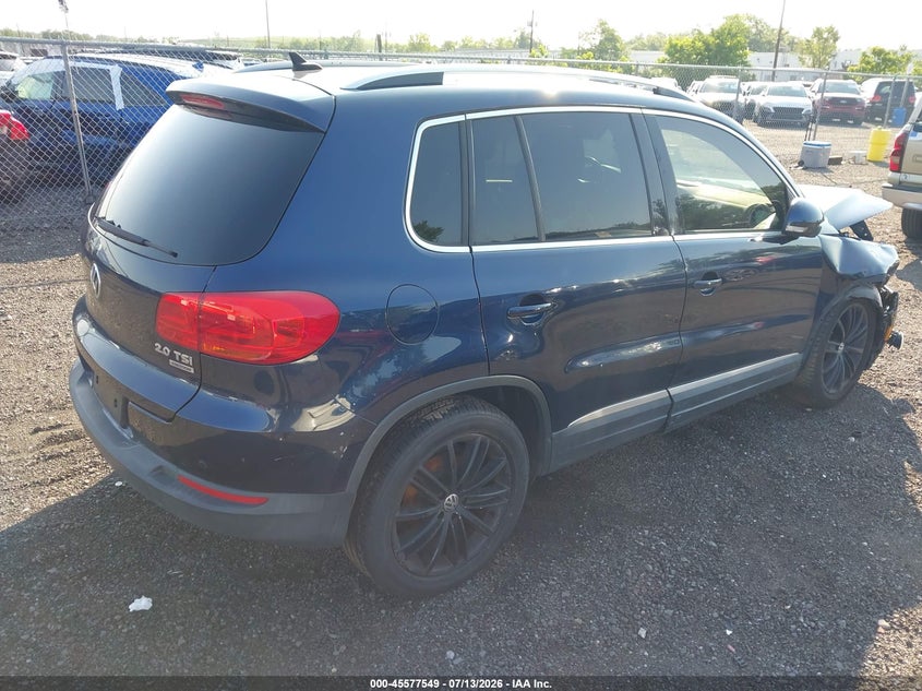 2013 Volkswagen Tiguan VIN WVGBV7AX0DW538307 IAAI salvage auction — NORMAL WEAR, Clear (New Jersey), sold $400 on 2026-07-29 (photo 4)