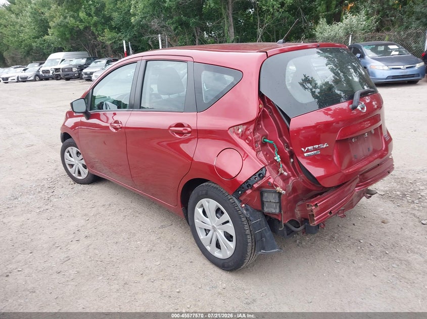 2019 Nissan Versa VIN 3N1CE2CP1KL365833 IAAI salvage auction — FRONT & REAR, Salvage (Rhode Island), sold $25 on 2026-09-10 (photo 3)