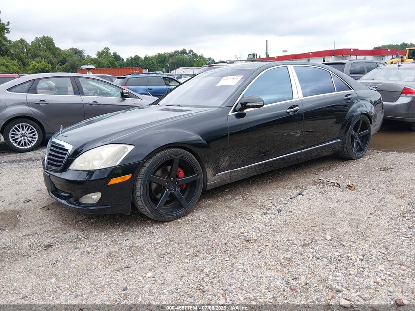 2007 Mercedes-benz S class VIN WDDNG71X97A043221 IAAI salvage auction — FRONT & REAR, Salvage - Greater Than 75% (Maryland), sold $1,325 on 2026-07-30 (photo 2)