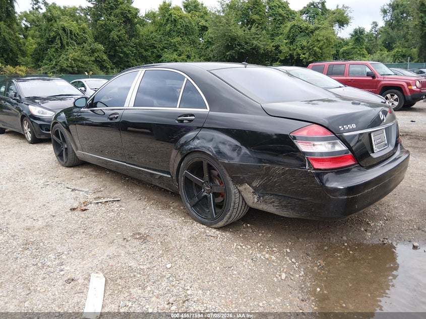 2007 Mercedes-benz S class VIN WDDNG71X97A043221 IAAI salvage auction — FRONT & REAR, Salvage - Greater Than 75% (Maryland), sold $1,325 on 2026-07-30 (photo 3)