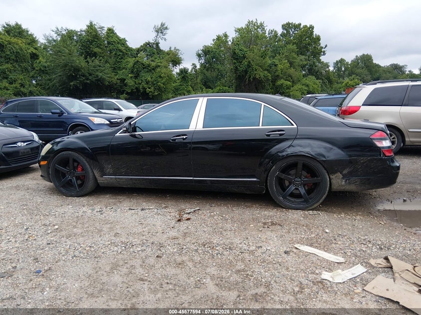 2007 Mercedes-benz S class VIN WDDNG71X97A043221 IAAI salvage auction — FRONT & REAR, Salvage - Greater Than 75% (Maryland), sold $1,325 on 2026-07-30 (photo 6)