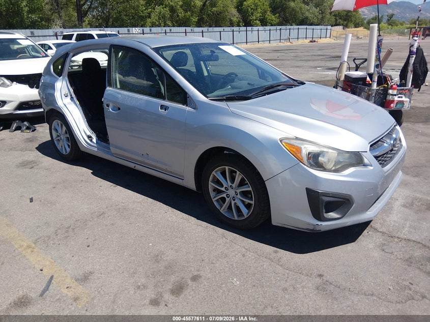 2014 Subaru Impreza VIN JF1GPAC63E8287011 IAAI salvage auction — SIDE, Salvage (Utah), sold $1,825 on 2026-07-23 (photo 1)