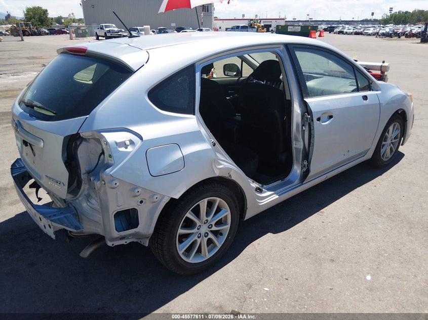 2014 Subaru Impreza VIN JF1GPAC63E8287011 IAAI salvage auction — SIDE, Salvage (Utah), sold $1,825 on 2026-07-23 (photo 4)