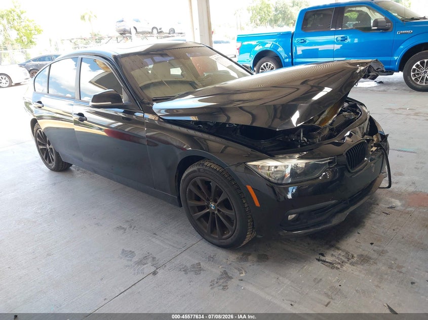 2016 BMW 3er VIN WBA8A9C51GK617625 IAAI salvage auction — FRONT END, Rebuildable (Florida), sold $1,450 on 2026-08-05 (photo 1)