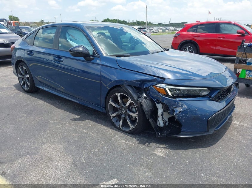 2025 Honda Civic VIN 2HGFE4F86SH344836 IAAI salvage auction — RIGHT FRONT, Wait Title, sold $10,900 on 2026-08-22 (photo 6)