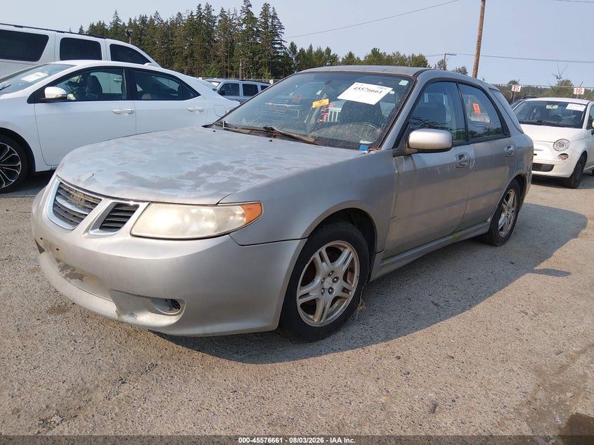 2005 Saab 9-2 VIN JF4GG61655G054384 IAAI salvage auction — NORMAL WEAR, Clear (Washington), sold $175 on 2026-08-12 (photo 2)