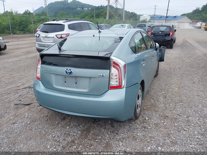 2014 Toyota Prius VIN JTDKN3DU5E1745093 IAAI salvage auction — FRONT END, Salvage (Pennsylvania), sold $675 on 2026-07-28 (photo 4)