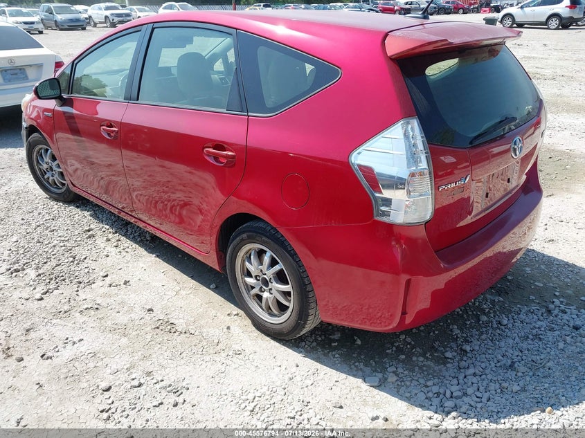 2013 Toyota Prius v VIN JTDZN3EU0D3280335 IAAI salvage auction — NORMAL WEAR, Clear (Indiana), sold $725 on 2026-07-28 (photo 3)