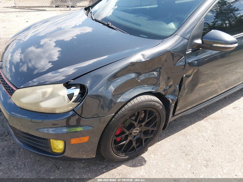 2011 Volkswagen Gti VIN WVWFD7AJXBW147778 IAAI salvage auction — FRONT & REAR, Rebuildable (Florida), sold $900 on 2026-07-28 (photo 6)