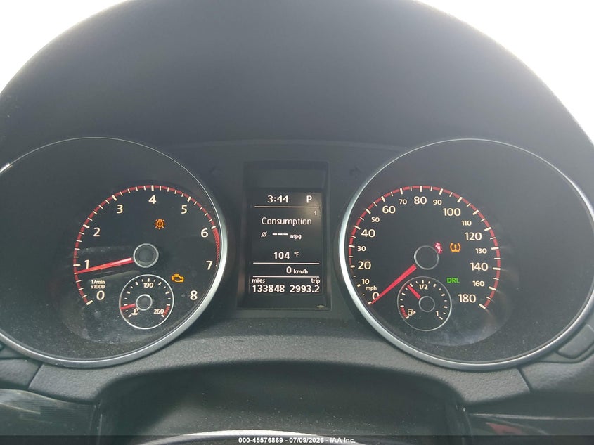 2011 Volkswagen Gti VIN WVWFD7AJXBW147778 IAAI salvage auction — FRONT & REAR, Rebuildable (Florida), sold $900 on 2026-07-28 (photo 7)