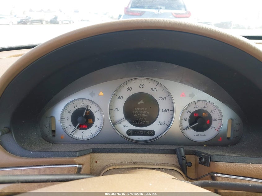 2009 Mercedes-benz E-class VIN WDBUF56X09B391927 IAAI salvage auction — NORMAL WEAR, Clear - Dealer Only (California), sold $400 on 2026-07-29 (photo 7)