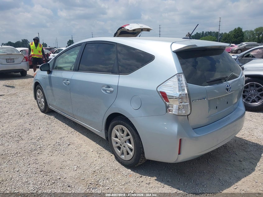 2012 Toyota Prius v VIN JTDZN3EU9C3183536 IAAI salvage auction — NORMAL WEAR, Original (Ohio), sold $125 on 2026-07-22 (photo 3)