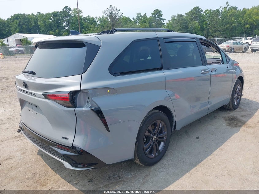 2025 Toyota Sienna VIN 5TDDSKFC4SS176154 IAAI salvage auction — FRONT & REAR, Salvage (Virginia), sold $23,900 on 2026-07-25 (photo 4)