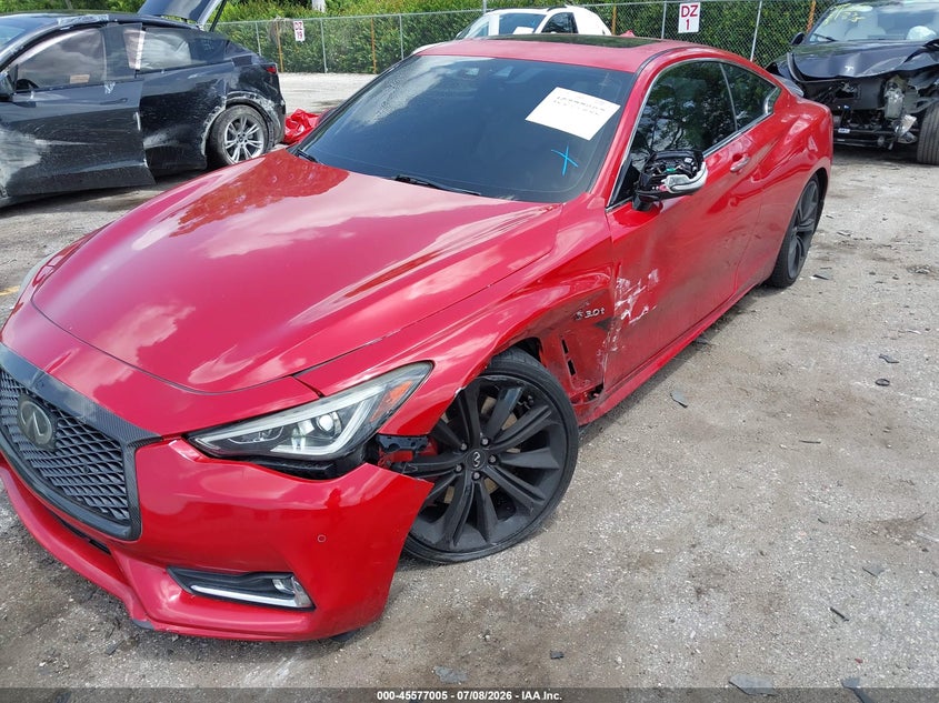 2018 Infiniti Q60 VIN JN1FV7EL0JM631447 IAAI salvage auction — LEFT FRONT, Rebuildable (Florida), sold $4,500 on 2026-07-29 (photo 6)